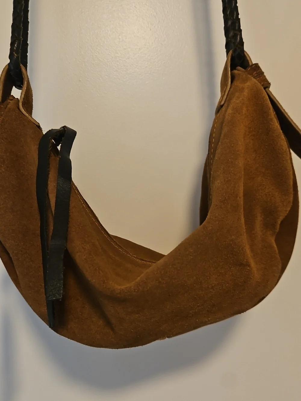 Free People Half Moon Suede Bag